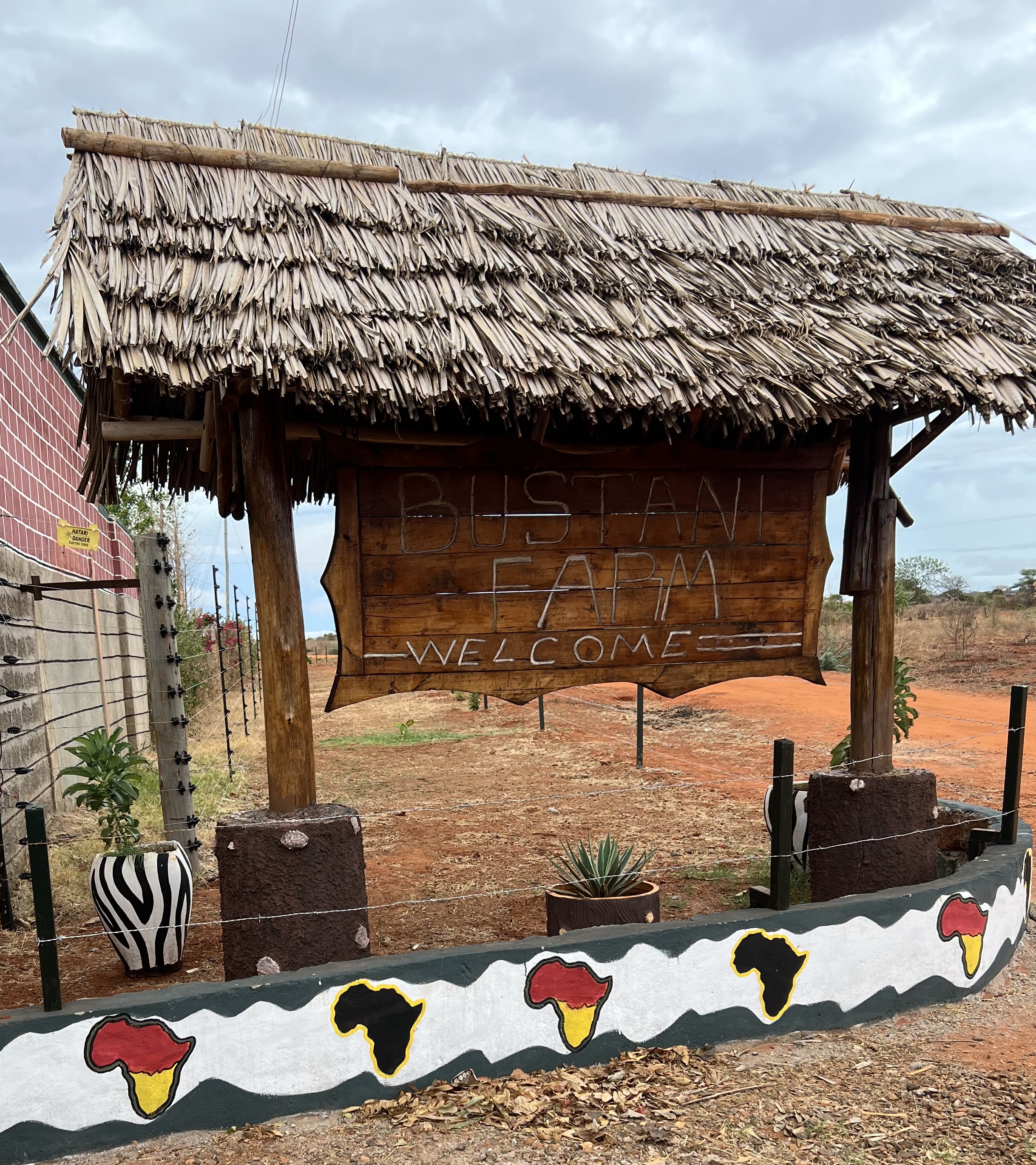 Bustani gardens at dusk
